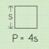 Calcular el perímetro de un cuadrado