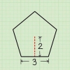 Calcular el área de un pentágono