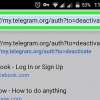 Eliminar una cuenta de telegram en android