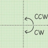 Girar una forma matemática