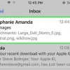 Agregar fotos de correos electrónicos a un iphone