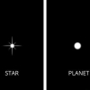 Ver la diferencia entre planetas y estrellas