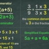 Simplificando fracciones matemáticas