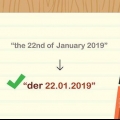 Escribir fechas en alemán