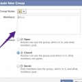 Crear un nuevo grupo en facebook