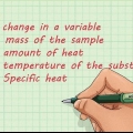 Calcular el calor específico