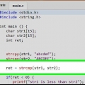 Compara dos cadenas en el lenguaje de programación c