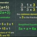 Simplificando fracciones matemáticas