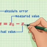 Cálculo del error absoluto