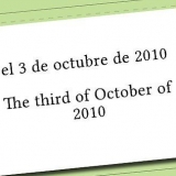 Escribe la fecha en español