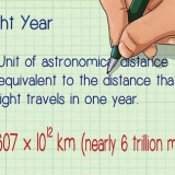 Calcular un año luz