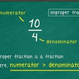 Simplificando una fracción impropia