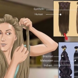 Adjuntar extensiones de cabello