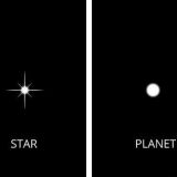 Ver la diferencia entre planetas y estrellas