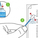 Quitar la tinta del papel