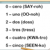 Contar hasta diez en español