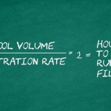 Saber cuántas horas hacer funcionar un filtro de piscina