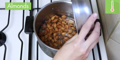 Elaboración de harina de almendras o harina de almendras