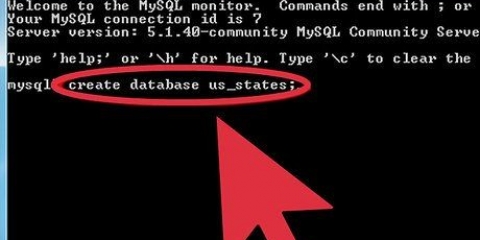 Configuración de una base de datos en mysql