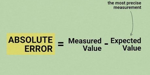 Cálculo de un error relativo