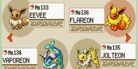 Eevee evolucionando a pokémon