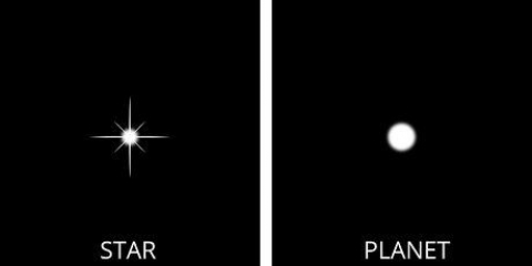 Ver la diferencia entre planetas y estrellas