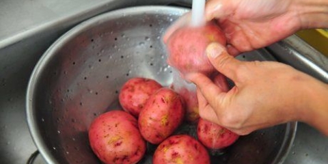 Preparar papas rojas