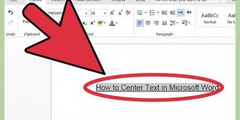 Centrar texto en microsoft word