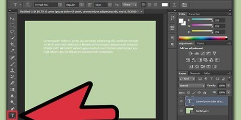 Justificar texto en adobe photoshop