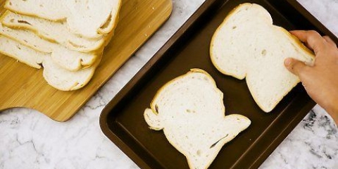 Haciendo tostadas en el horno