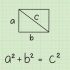 Calcular la longitud de la diagonal en un rectángulo